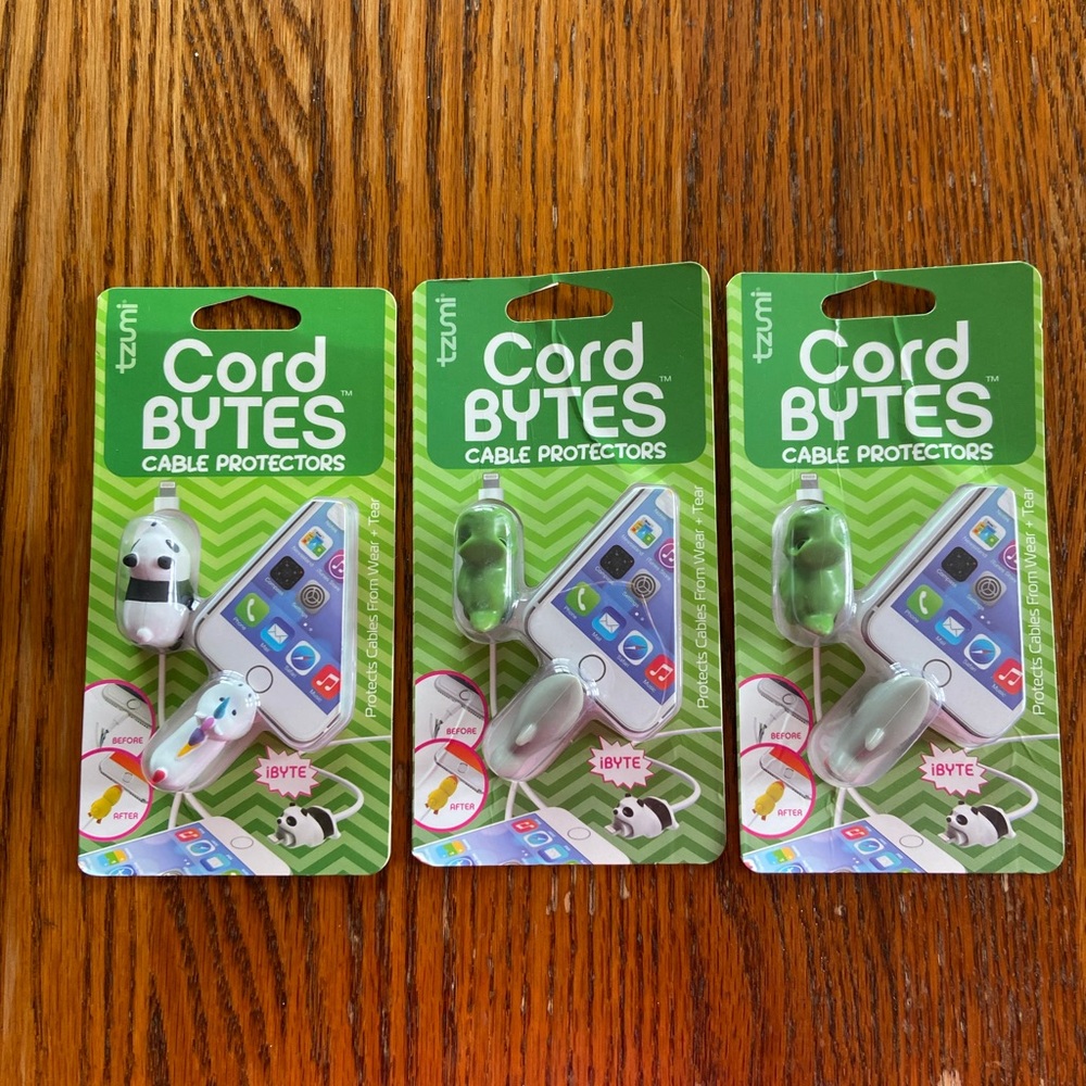 Cord Bytes Cable Protectors. Tzumi brand